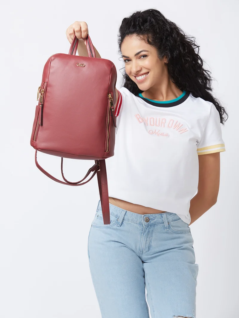 جلو باص Globus Women Astro Dust Solid Smart Casual Backpack